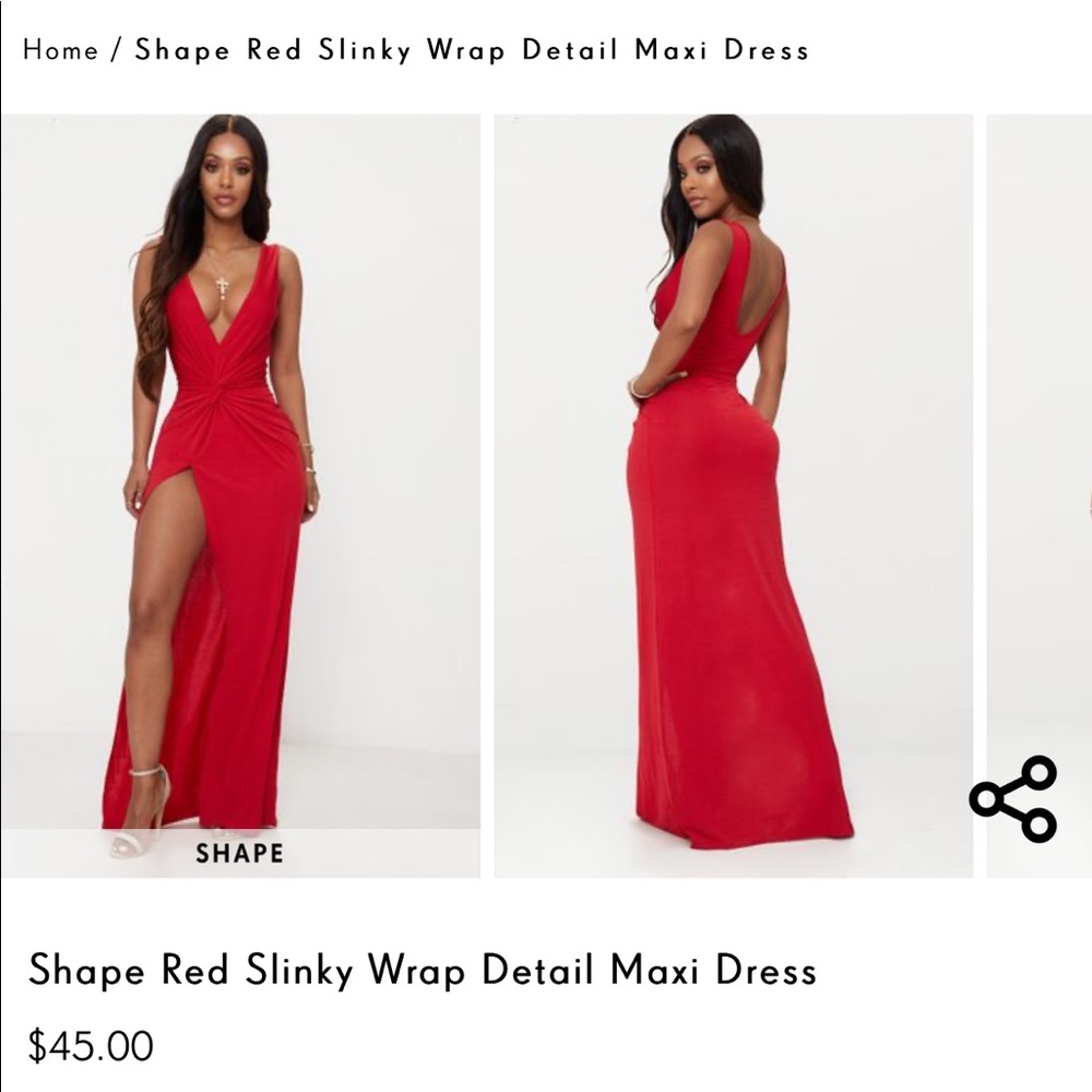 Sexy red dress